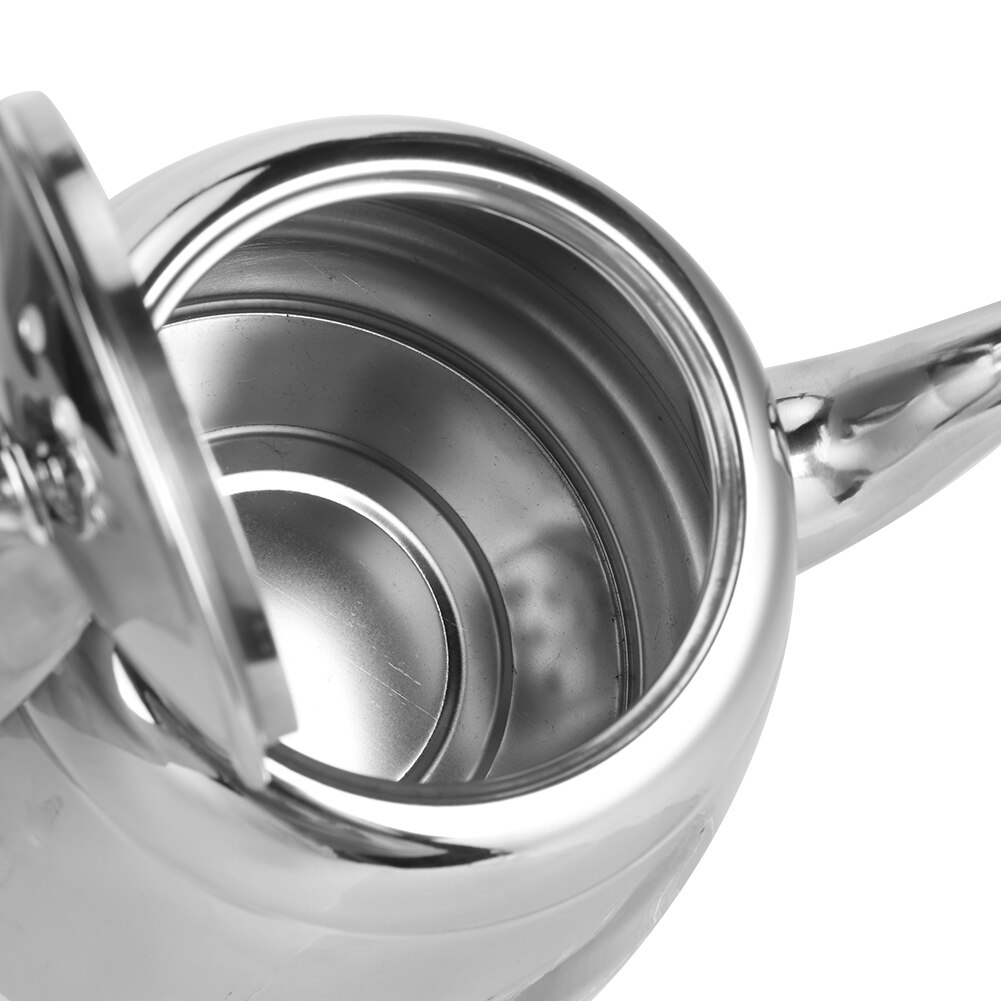 1.5l kokende waterkokers van roestvrij staal, praktische huishoudelijke theepot, waterkoker, kookgerei met anti-verbrandingshandgreep