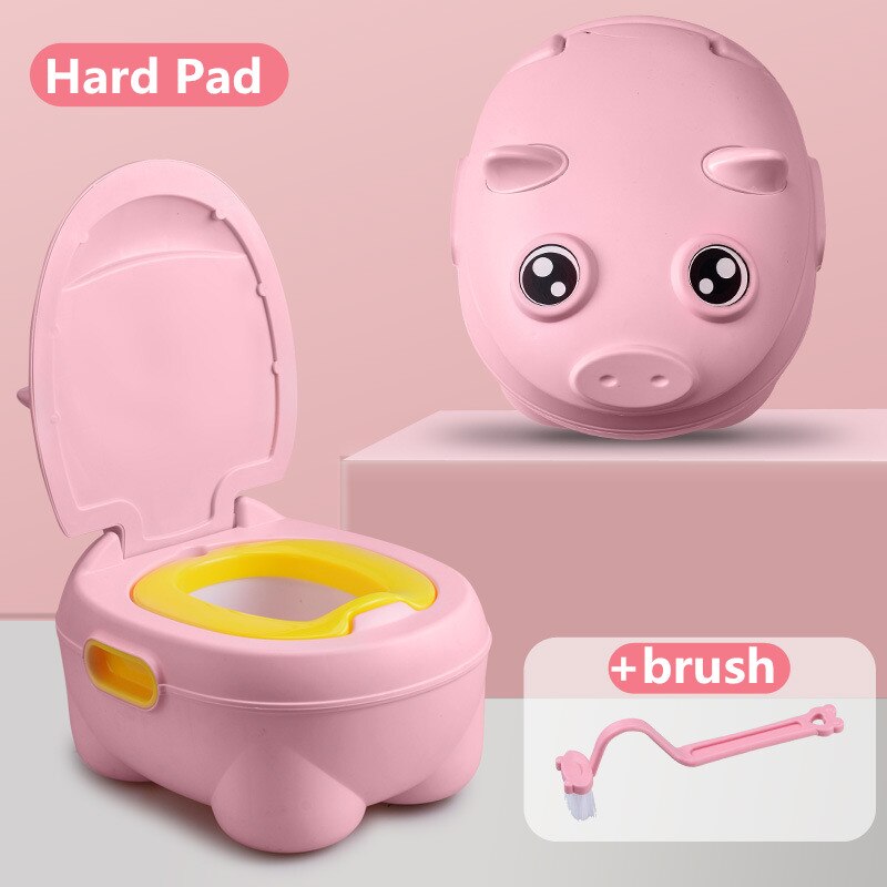 Tegneserie gris baby pottetrening sete baby takrenne toalett låve toalett trener sengepanne bærbar toalett rygg urinal til låve: Rosa
