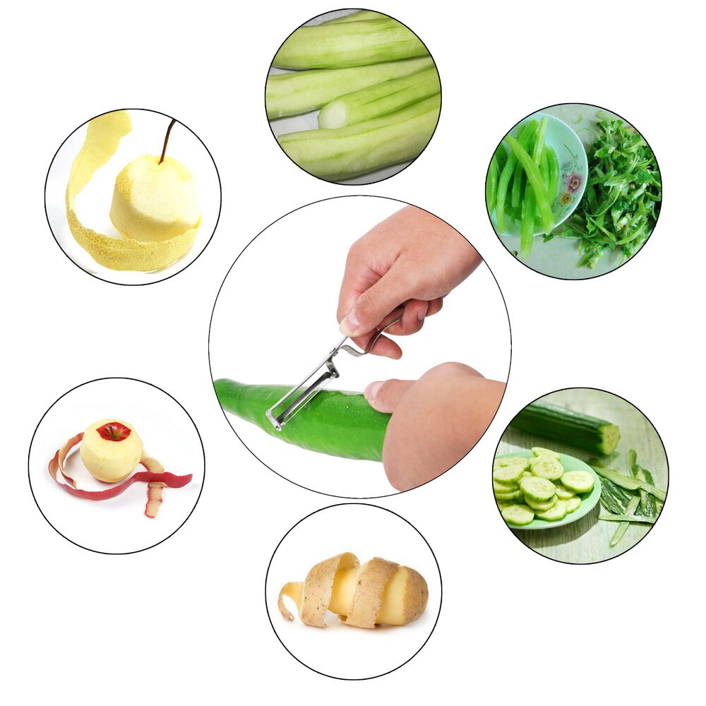 Razor Sharp Cutter Stainless Steel Peeler Zester Kitchen Tool Vegetable Peeler Knife 1pc Slicer Peeler