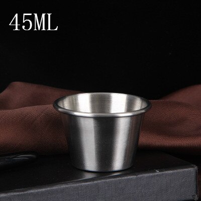 70ml rustfrit stål cocktail shaker måle kop dobbelt shot drink spiritus mål jigger køkken gadgets cocktail shaker kopper: 45ml c