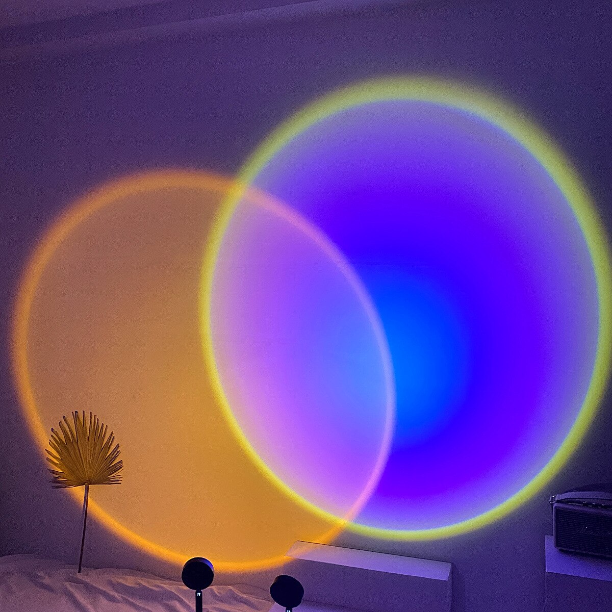 USB Sonnenuntergang Lampe Regenbogen Projektor Lampe LED Nacht Licht Für Heimat Schlafzimmer Coffe Einkaufen Hintergrund Zauberstab Dekoration USB Tisch Lampe