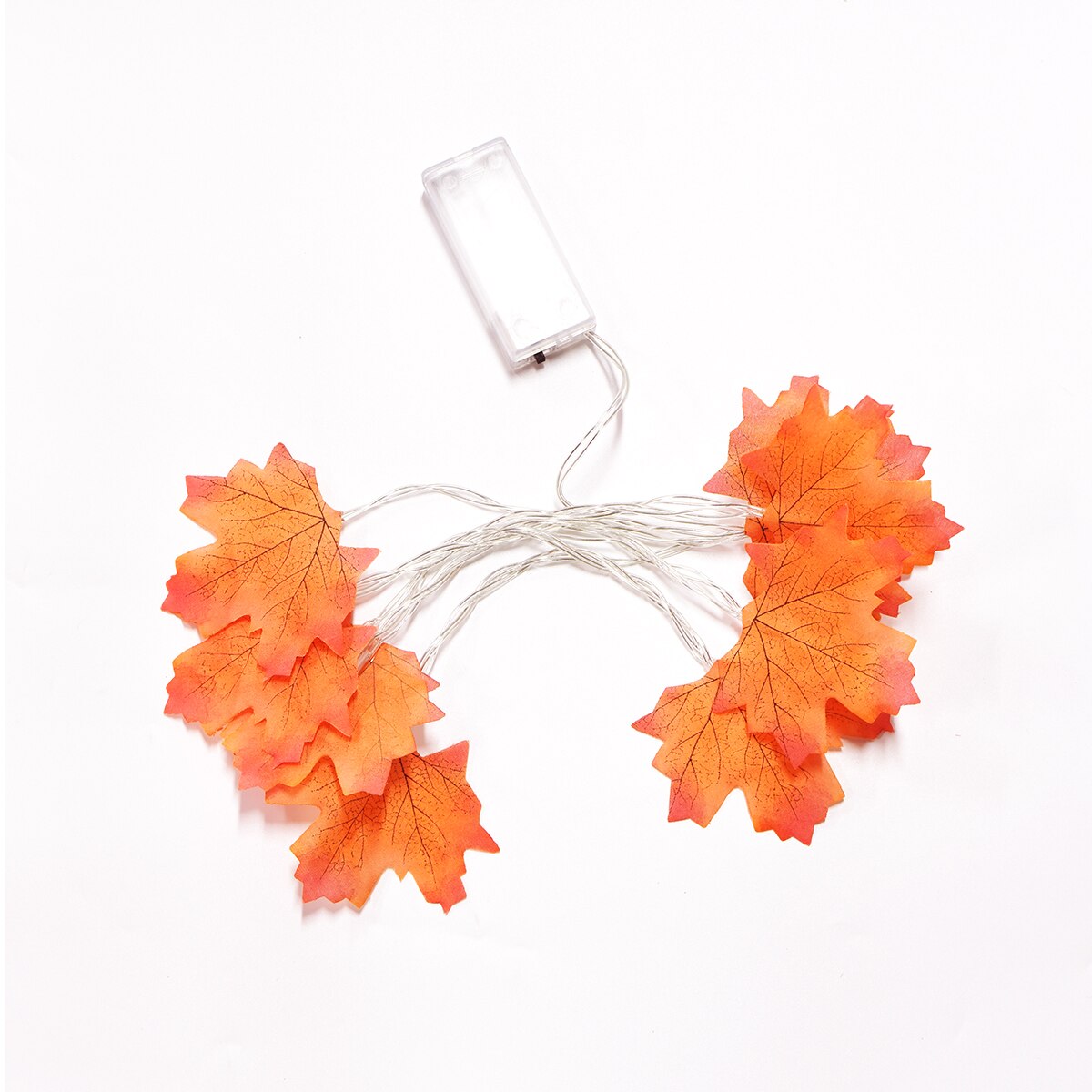 Kunstmatige Herfst Esdoorn Bladeren Pompoen Guirlande Led Kerstverlichting Voor Kerst Decoratie Thanksgiving Party Diy Halloween Decor: Maple Leaf Style 1