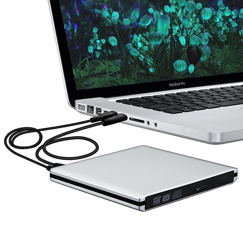 Usb C Externe Cd Speler Draagbare Aluminium Cd Dvd Writer Super Optische Cd Speler High Speed Data Transfer Voor Os /Windows Systeem: Default Title