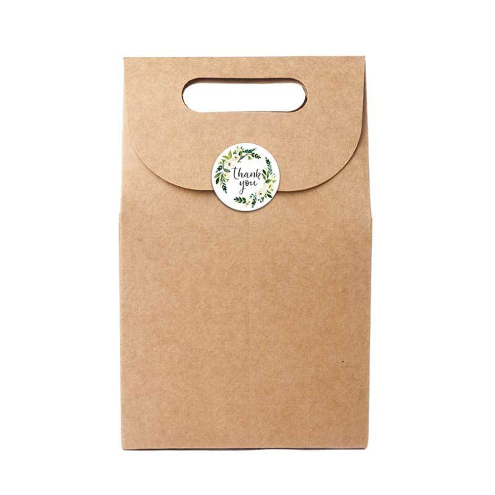 1 inch 500Pcs/Roll Round Floral Thank You Stickers Label for Wedding Favors and Party Handmade Stickers Envelope Seal
