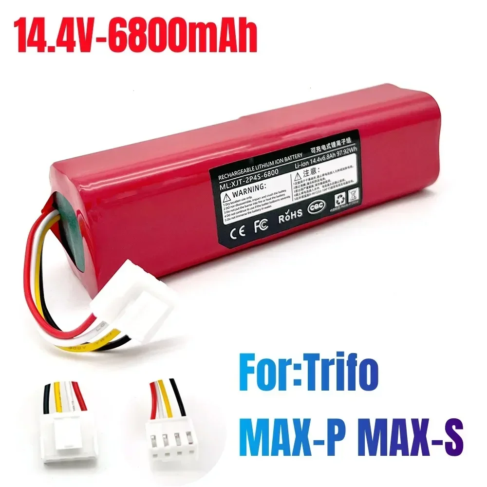 100% INR18650 SUN-INTE-278-4S2P Battery For Trifo MAX-P MAX-S Robot Intelligent Cleaner, 14.4V, 6800mAh