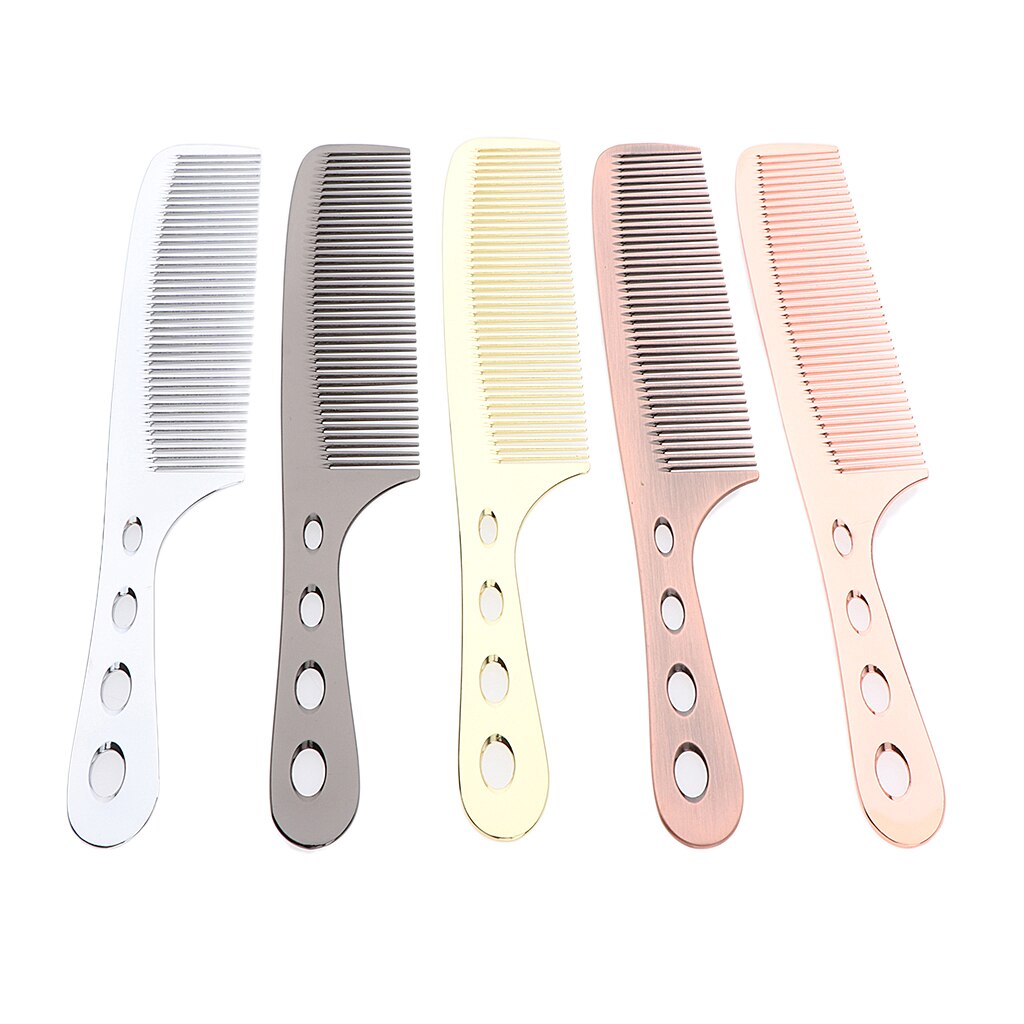 Lightweight Space Aluminum Antistatic Haircutting Styling Hairdressing Barber Comb, 8.5 inches