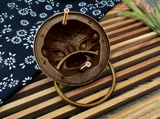 01 Zuiver Koper Dierenkop Deur Dier Hoofd Tijger Hoofd Pull Ring Midden En Oude Stijl Deur Leeuwenkop Handvat retro Antieke Deur