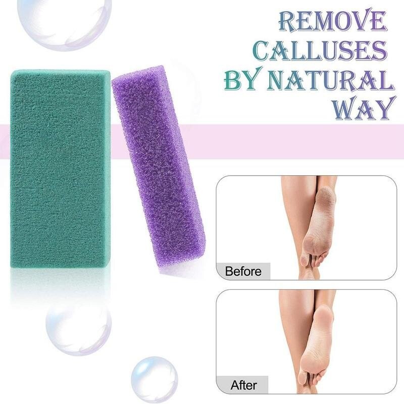 1pc Pumice Stone Exfoliate Foot Care Pumice Stone Dead Dry Skin Removal Exfoliate Smooth Foot Care Random Color