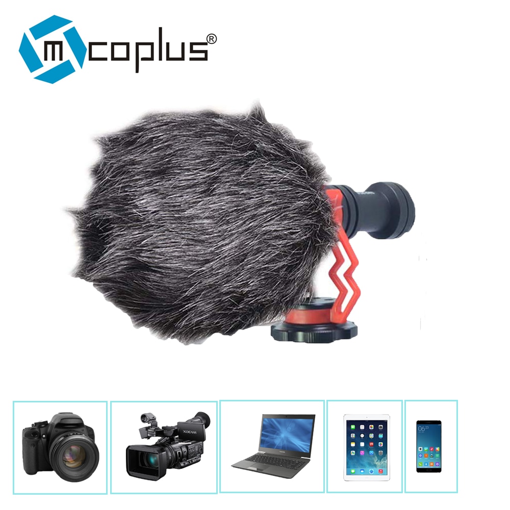 Mcoplus Condensator Microfoon Mini Telefoon/Camera Microfoon Mic Voor Canon Sony Camera Ios Android Mobiele Telefoon Opnemen