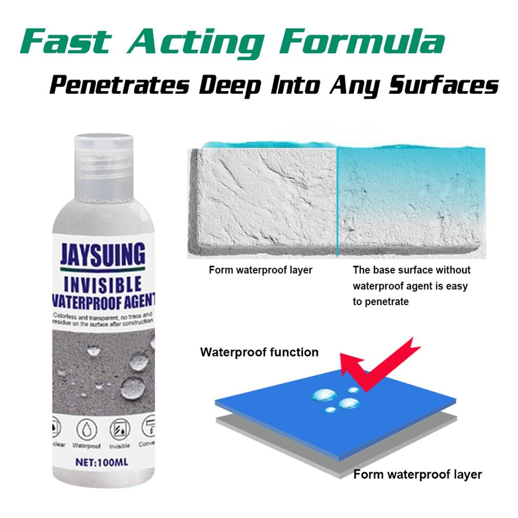 Leak Repair Spray Nano Waterproof Adhesive Auto Repair Waterproof Agent Osmotic Roof Repair Waterproof Glue