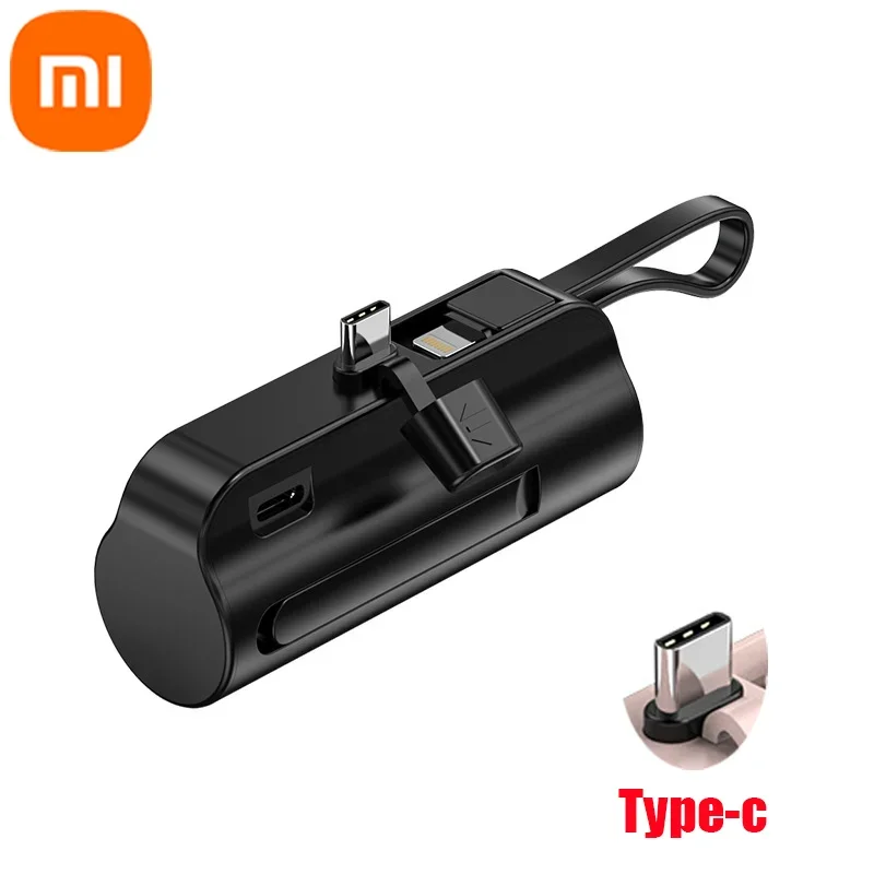 Xiaomi Mini 30000mAh Large Capacity Power Bank CapsulePortable Wireless Fast Charging External Battery For iPhone Huawei: black / 10000mAh