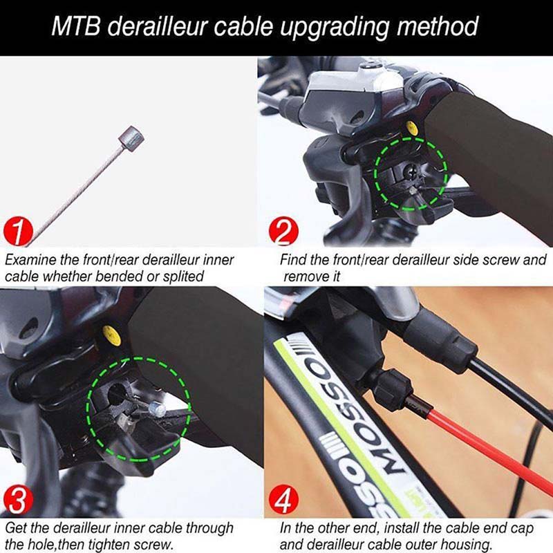 Road MTB Bike Fixed Gear Bicycle Speed Line Shift Shifter Gear Cable Sets Core Inner Wire Steel Speed Line