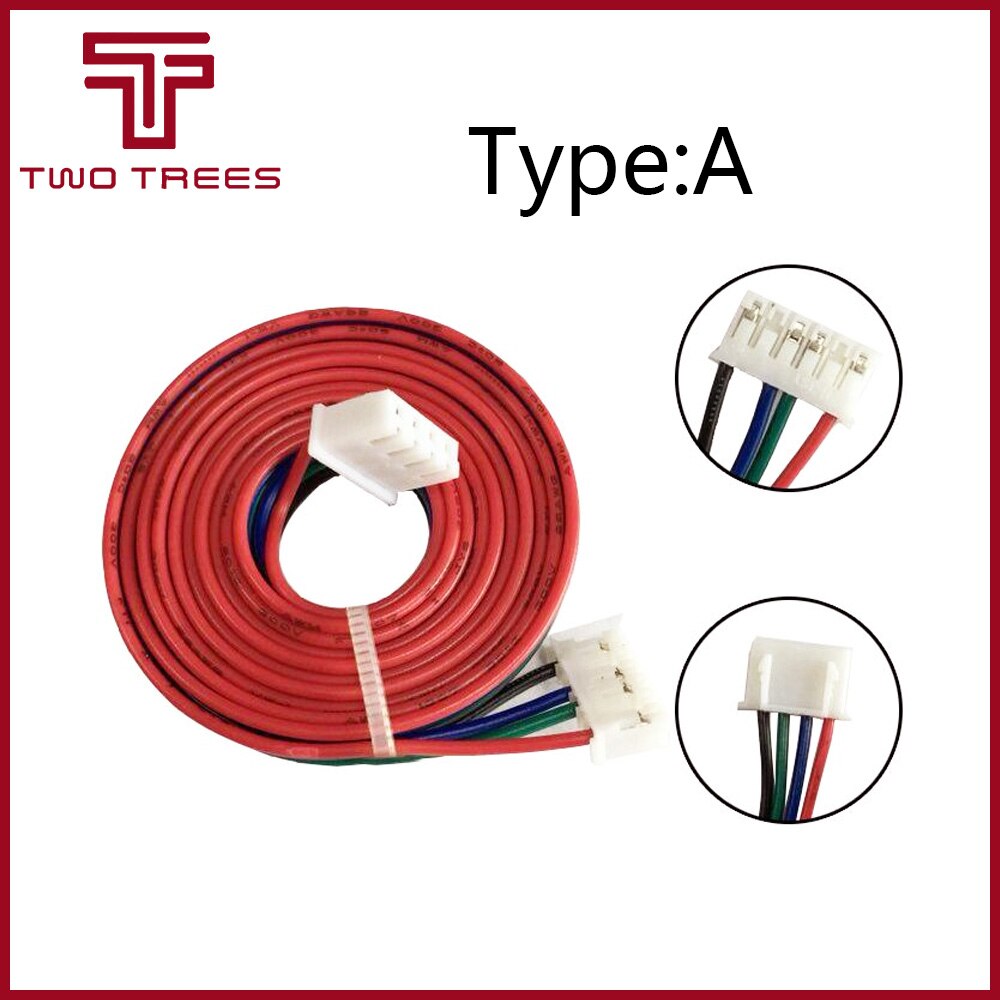 5 stks/partij 1 M DuPont lijn twee-fase HX2.54 4pin naar 6pin Terminal Motor Connector kabels voor 42 Stappenmotor XH2.54