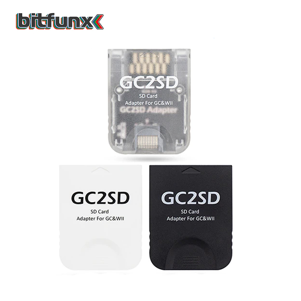 Bitfunx GC2SD adaptateur de carte Micro SD pour chargeur NGC suisse GC pour Console Nintendo GameCube Wii