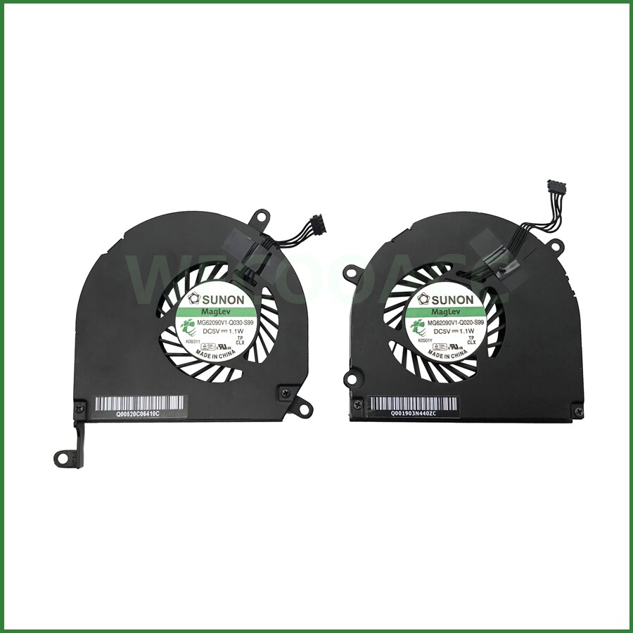 Original A1286 Fan MG62090V1-Q030-S99 For Macbook Pro 15" A1286 CPU Cooling Fan Replacement Years