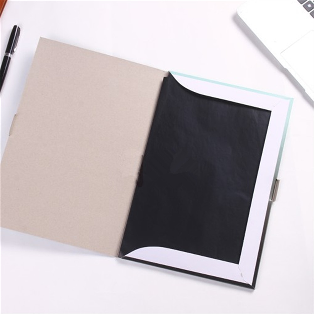 100pcs/box A4 Black Carbon Stencil Transfer Paper Double Sided Hand Pro Copier Tracing Hectograph Repro 33x21.5cm