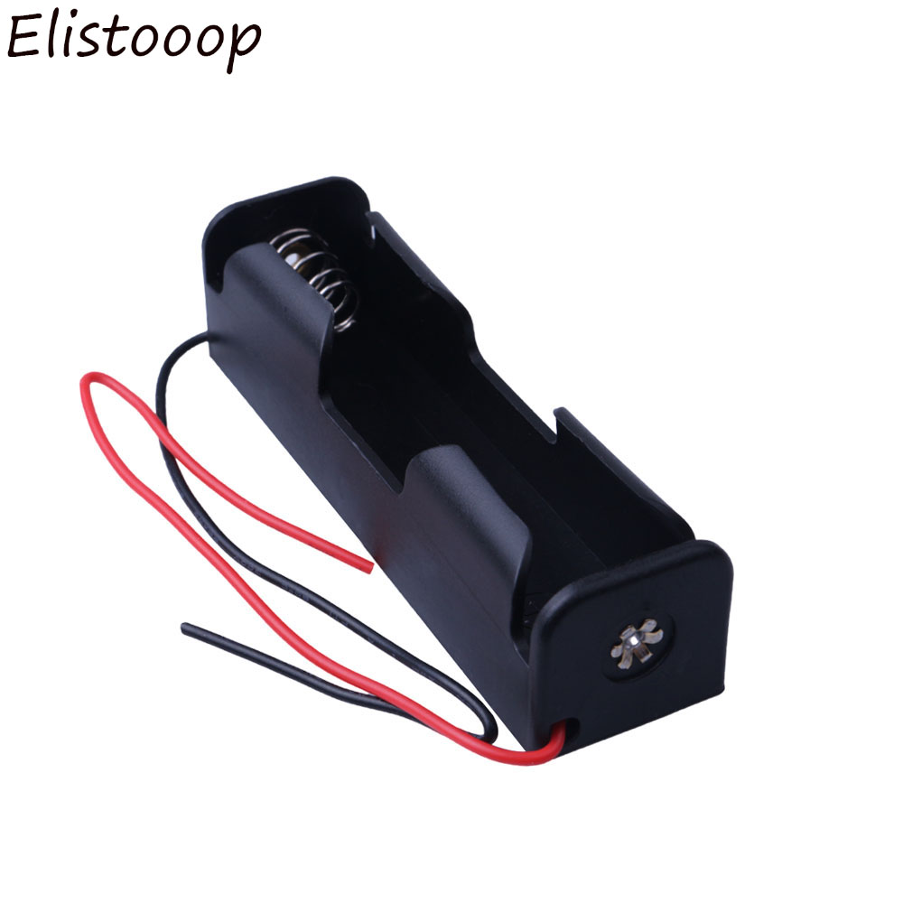 Kunststoff 18650 Batterie fallen Halfter Lager Kasten mit Draht Führt für 18650 Batterien 3,7 V Energie Batterie Lagerung fallen