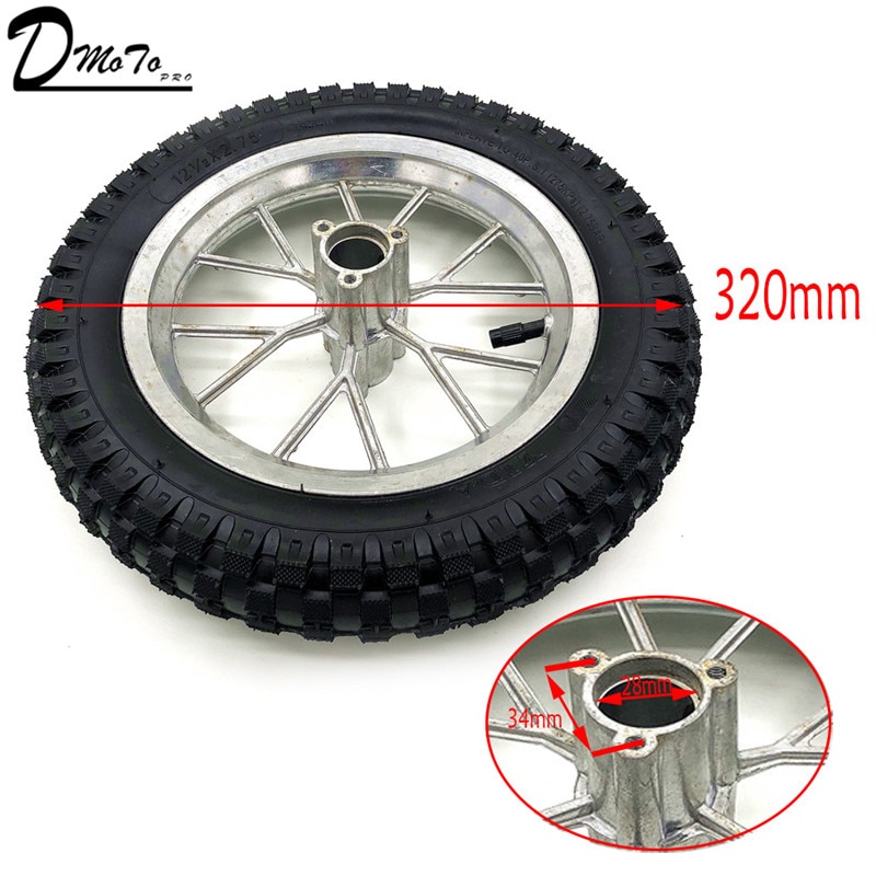 Neumáticos de rueda trasera o delantera de 12,5x2,75, ruedas de 47 y 49cc, Mini PIT Monkey Pocket Dirt Bike