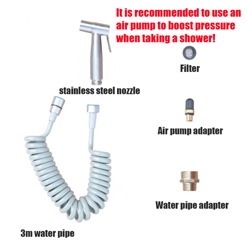 Kit de ducha montado en vehículo para tanques de combustible de 21L, accesorios de ducha portátiles de acero inoxidable para tanque de agua, remolque de camión de Camping