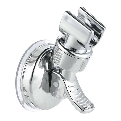 Shower Head Handset Holder Rack Bracket Suction Cup Shower Holder Wall Mounted Shower Holder For Bathroom Accessory: Silver A