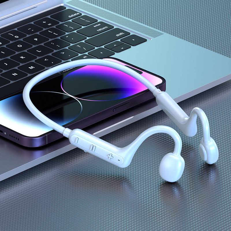 Xiaomi True Bone Conduction Wireless Earphone Bluetooth5.1 Waterproof Neck Mounted Headset HIFI Stereo Music Earbud: Red