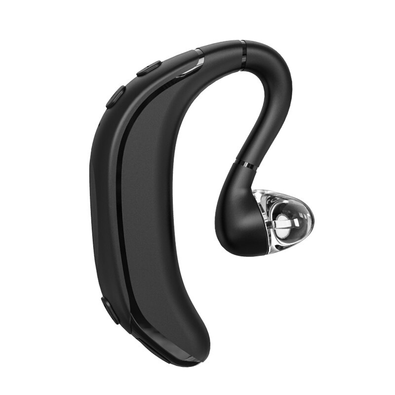 Einseitig hängendes kabelloses bluetooth-headset mit mikrofon, bluetooth-stereo-headset mit sport-headset für den business-bereich: Schwarz