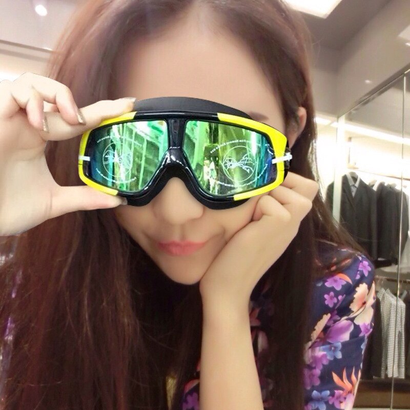 Sainteve 1pc plastic zwembril anti-condens glazen gegalvaniseerd waterdicht zwemuitrusting voor volwassenen accessoires