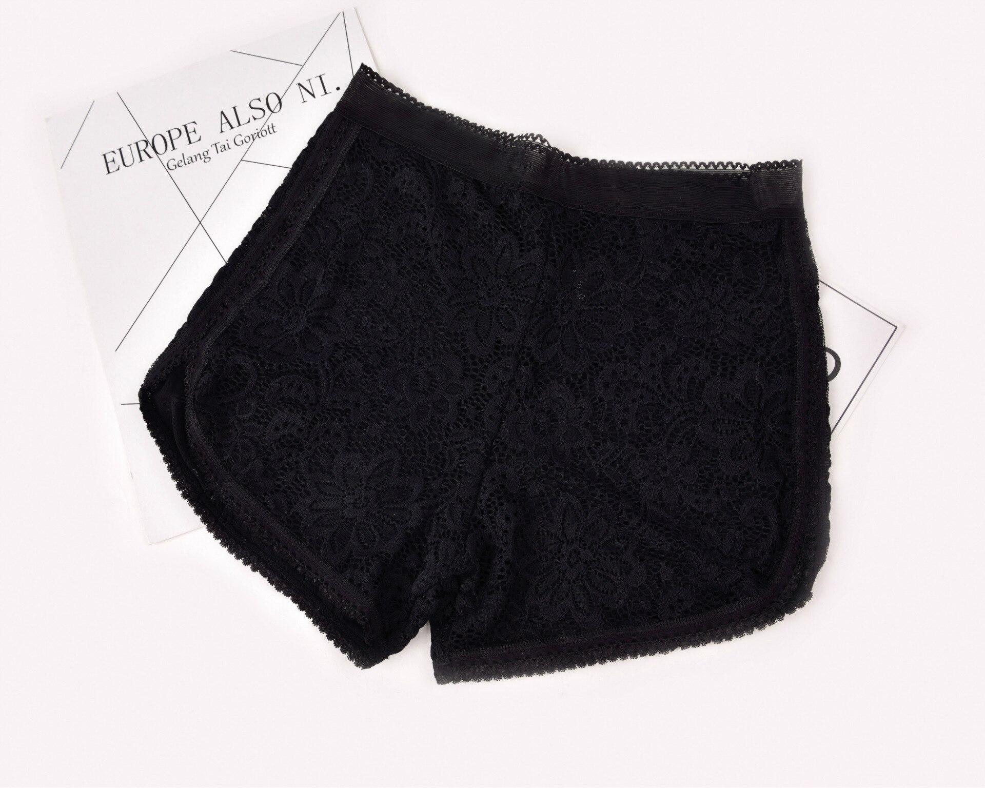 Linbaiway sommer blonde safty shorts bukser til kvinder sømløse sorte sikkerhedsbukser shorts under nederdel kvindelige blonde undertøj: 02