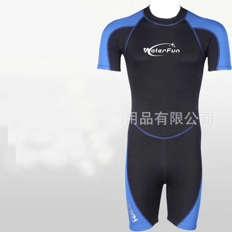 3mm Neoprene Wetsuit Mens women Short Sleeve Surfing Scuba Diving Bathing Suit Snorkeling kayaking Swimming Shorty Jumpsuit