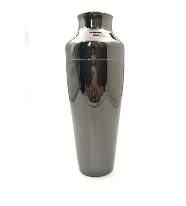 cocktail shakers French two-stage flow line deduction Cup 550ml shaker gray/ gold / rose red: Black