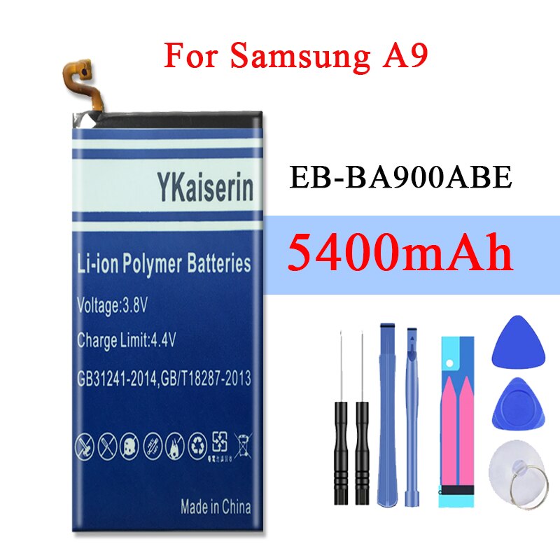 Batteria Per Samsung A3 A5 A7 2015 2016 2017 Edizione A300 A310 A320 A500 A510 A520 A700 A710 A720 EB-BA310ABE per la Galassia A8 A9: A9 A9000 EB-BA900ABE