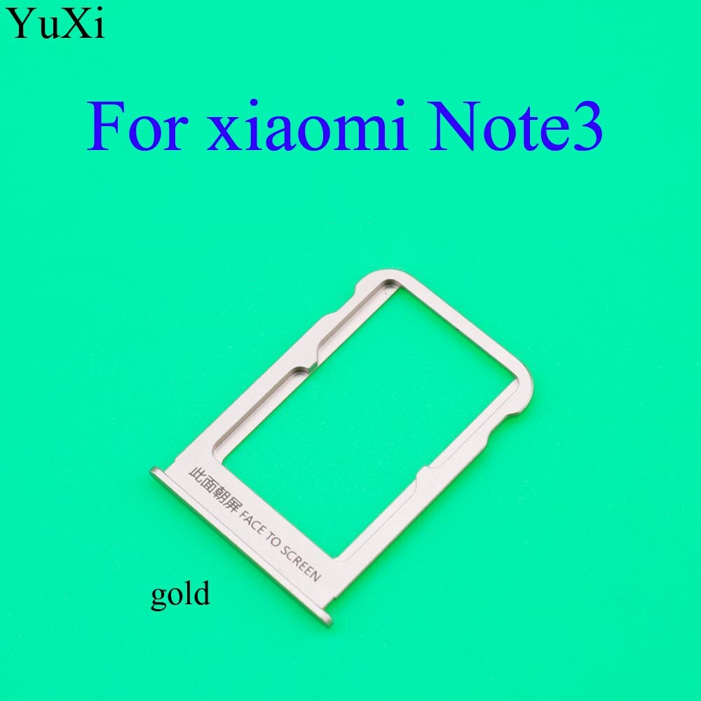 YuXi SIM Card Tray Note3 Socket Slot Holder Adapters For Xiaomi Mi Note 3 Sim Cards Adapters Phone Replacement Spare Parts