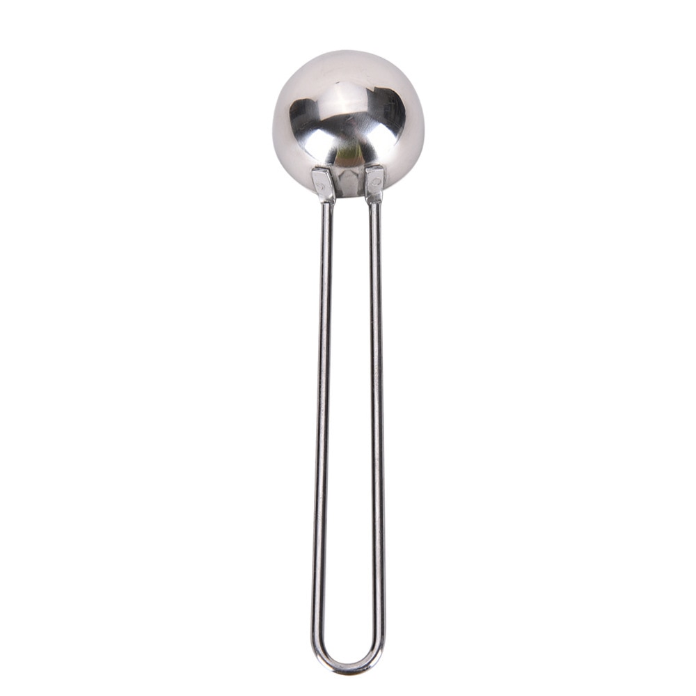 Cuchara medidora de mango largo para remover té, cuchara para frijol, cuchara de café de acero inoxidable, cuchara dosificadora para té y café