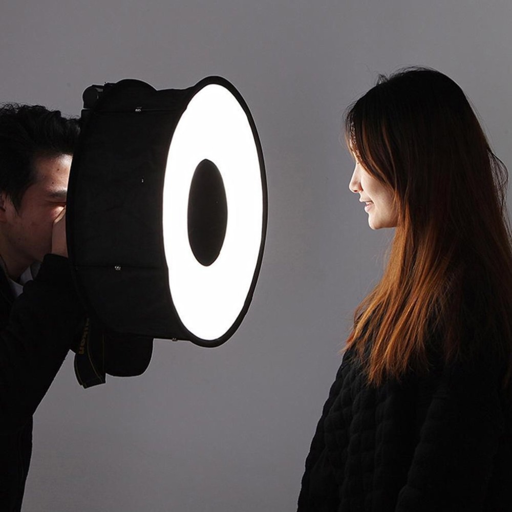 Anneau Softbox Speedlight Style rond Flash lumière Shoot boîte souple pliable doux Flash diffuseur de lumière caméras