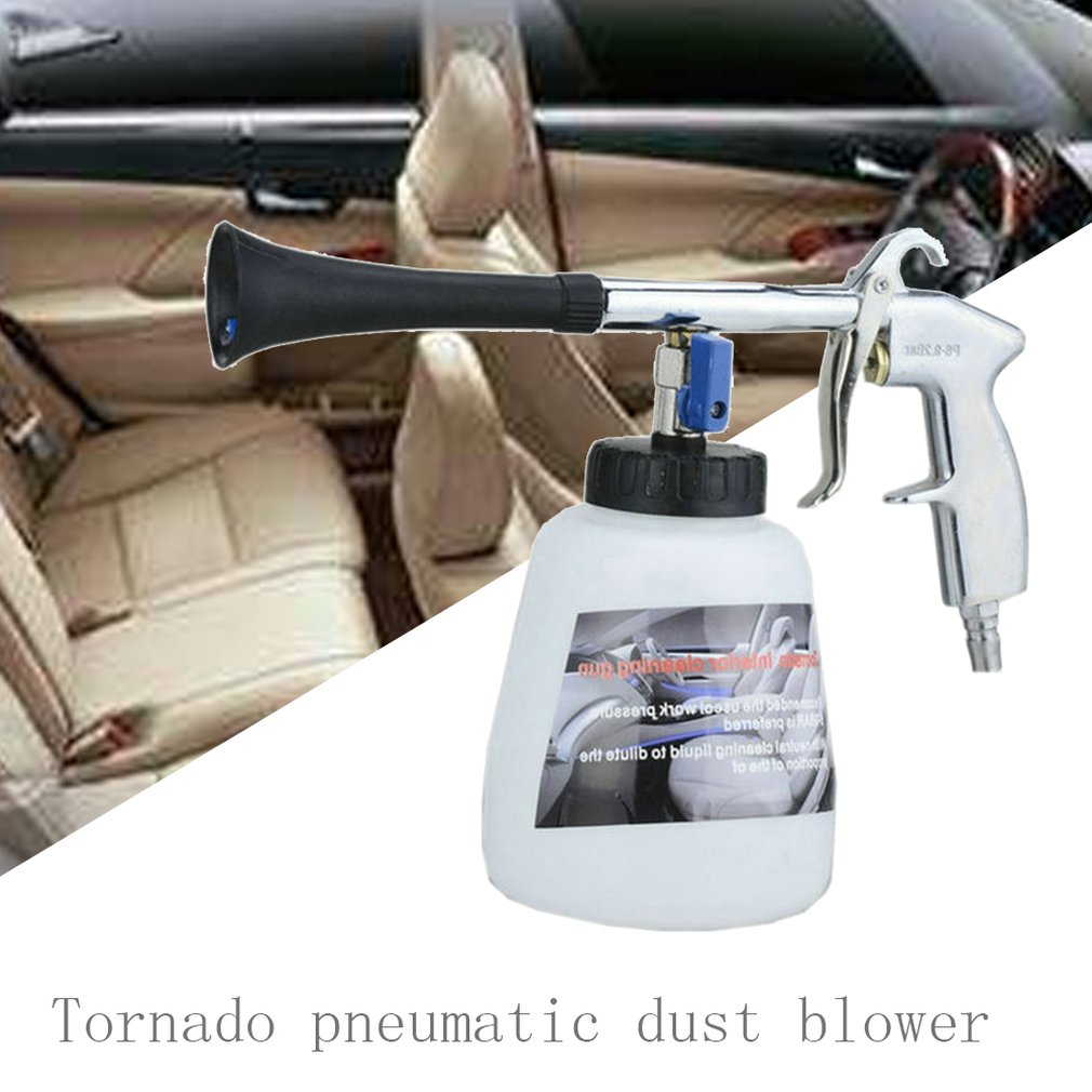 De coche de presión para lavar Tornador portátil Interior de limpieza profunda soplando polvo de lavadora con cepillo herramienta para lavado de coche