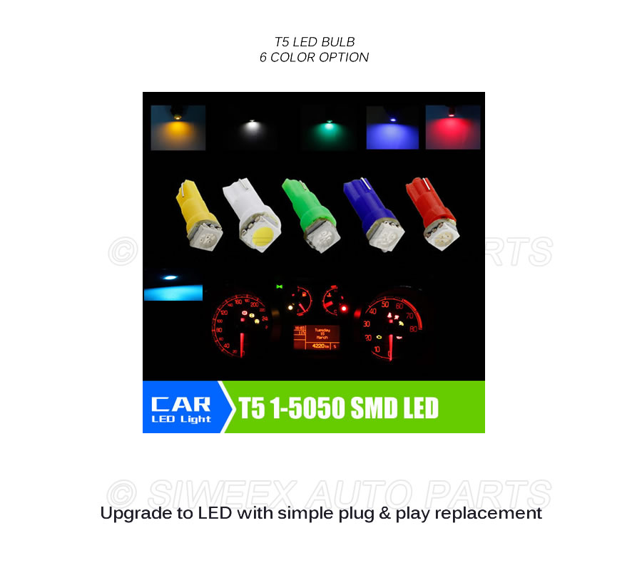 Ampoule LED T5 DC 24V 5050 SMD, 20 pièces, lumières intérieures de voiture, indicateur de réchauffement de tableau de bord, indicateur de cale pour camion, Van, Instrument, lampe dôme