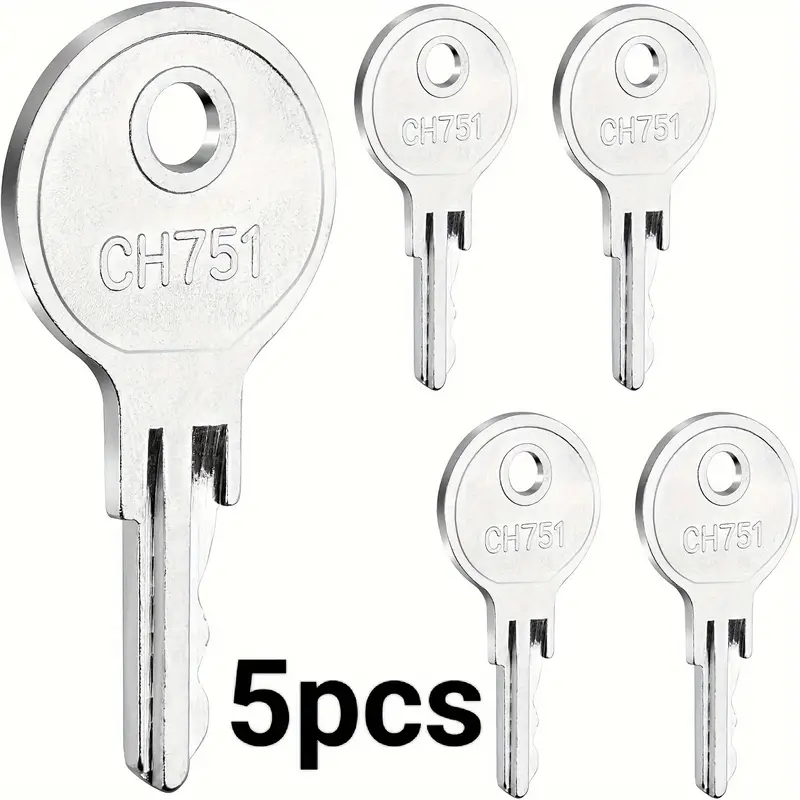 5 uds CH751 llaves RV llaves Hurd CH751 RV Camper remolque llave CH-751 P0P RV Accesorios: Default Title