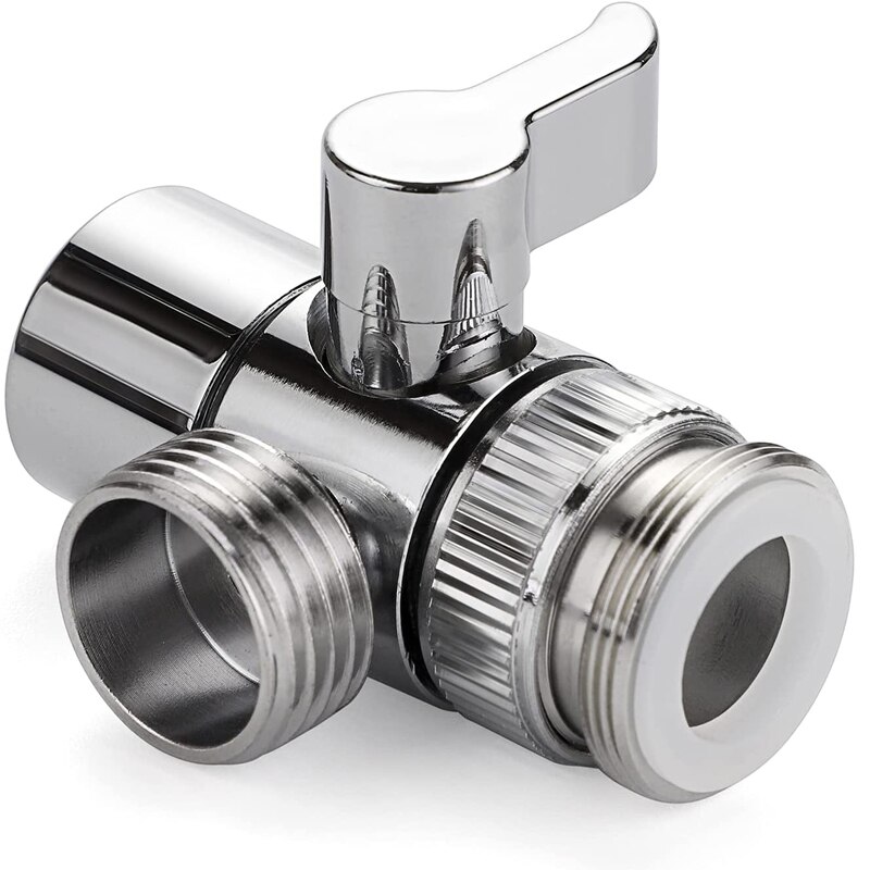Kitchen Faucet Adapter Bathroom Switch Splitter Diverter Sink Valve Water Tap Connector Separator Shower Toilet Tee Accessories: Default Title