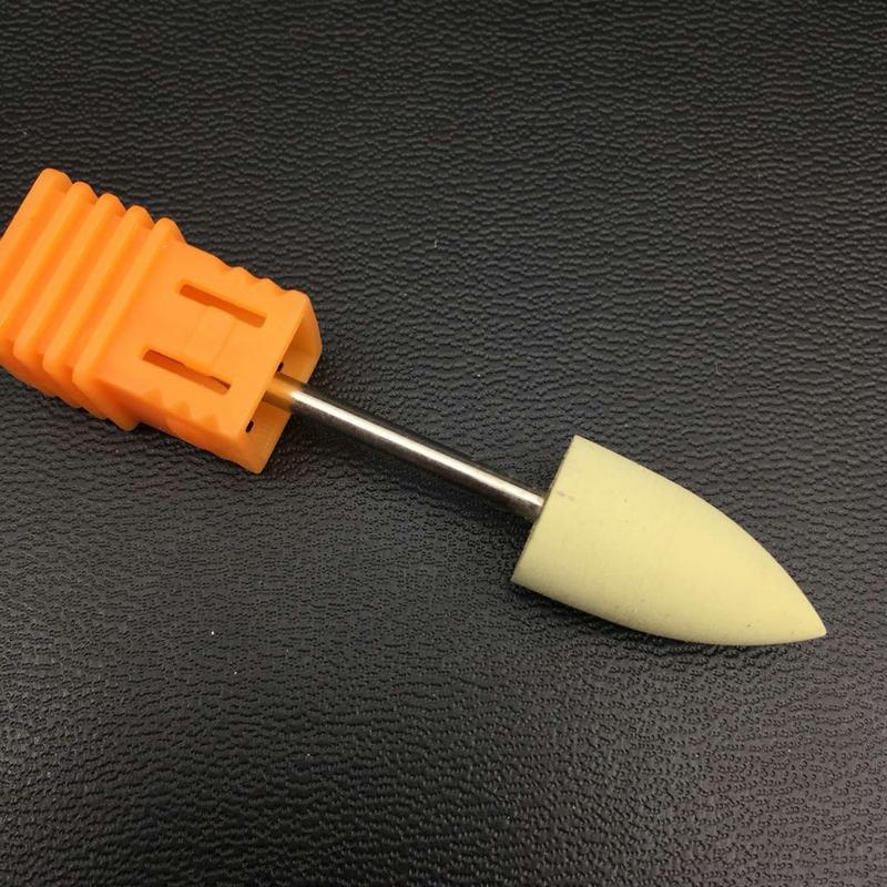 10mm diameter gummi siliciumcarbid spidshoved fleksibel polermaskine neglebor elektrisk manicure maskine tilbehør