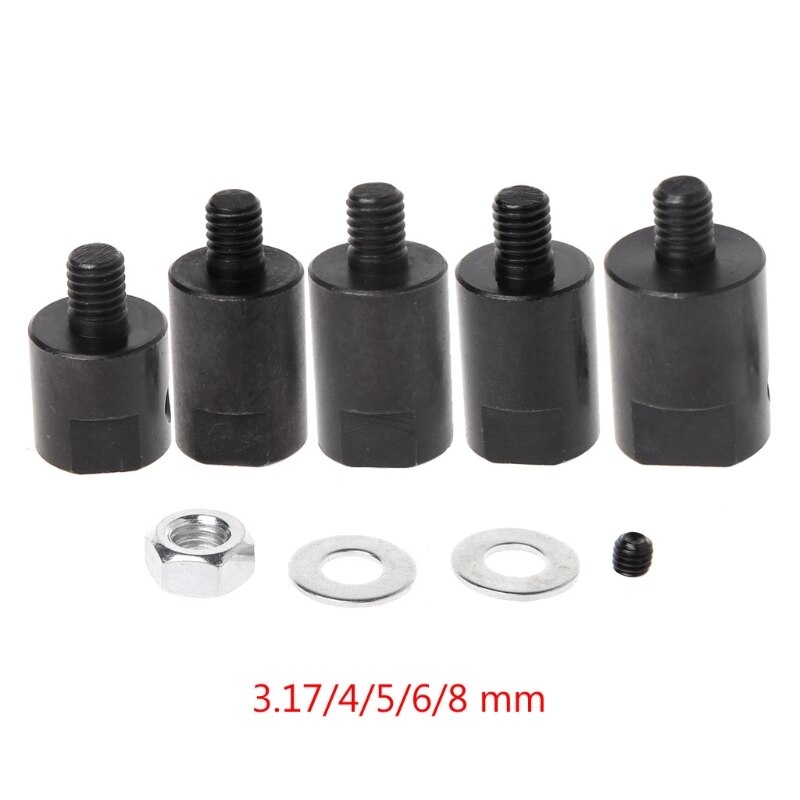 Manchon de coupleur d'arbre de moteur d'axe 3.17/4/5/6/8mm, adaptateur de mandrin de couplage de lame de scie