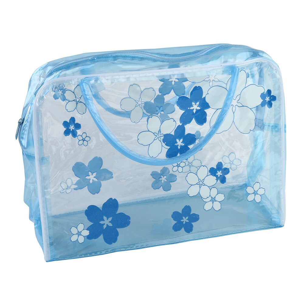 Vrouw Zakken Transparant PVC Bloem Waterproof Make-Up Toilettas Travel Wash Cosmetische Pouch kosmetik tas neceser mujer peque o: BU