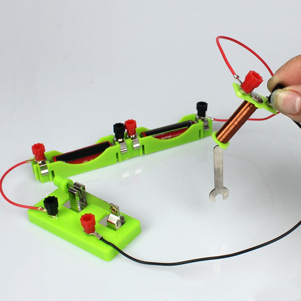 Basic Circuit Electricity Magnetism Learning Kit Physics Aids Kids Education Toy Protection DIY Assembly Experiment Teaching Aid