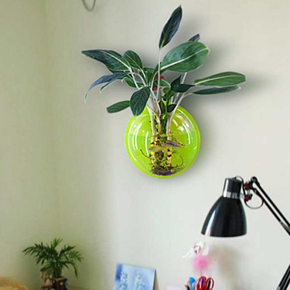 Wall Mounted Opknoping Bubble Kom Acryl Aquarium Pot Plant Ornamenten Aquarium Decoraties