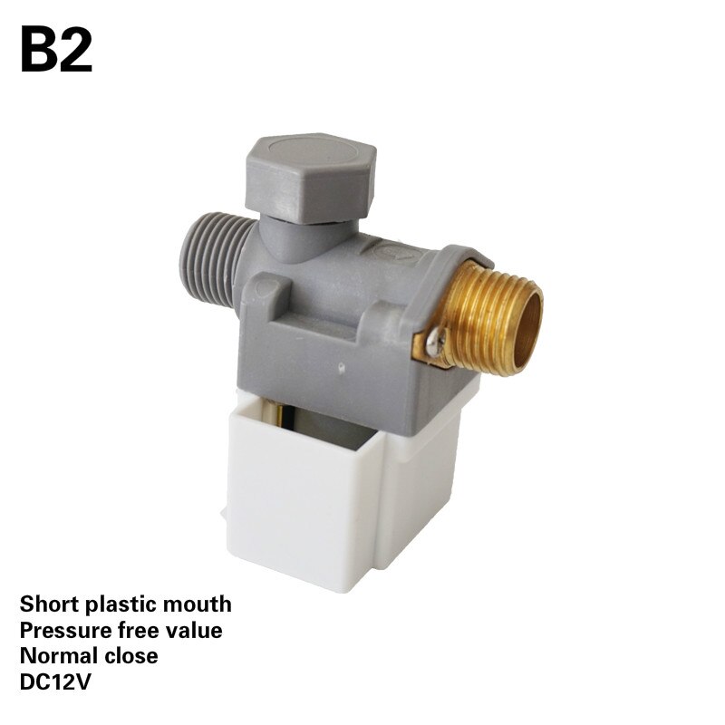 Practical Electric Solenoid valve for solar water heater DC12V Water Air Normally Closed Universal Diaphragm Valve for 1/2" Hose: B2