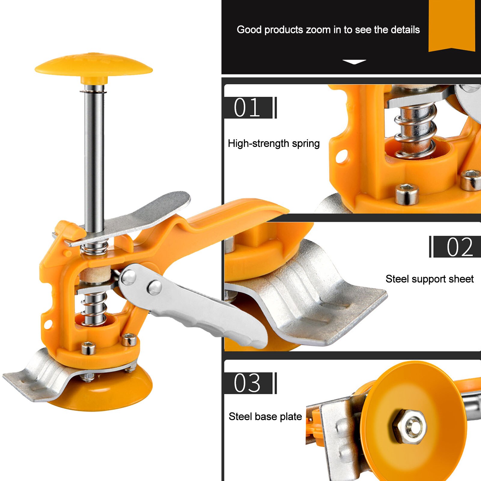 Raise Regulator Tools Tiling Auxiliary Tile Leveling Top Height Device Tile Locator Wall Ceramic Tile Leveling Height Everyone