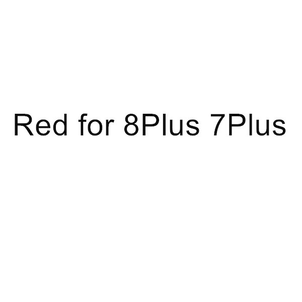 4 in 1 telefon beskyttelsessæt til iphone  x 7 8 plus iphone 7 iphone 8 iphonex touch id hjem knap klistermærke &amp; støvprop linsebeskytter: Rød for 7 plus 8 plus