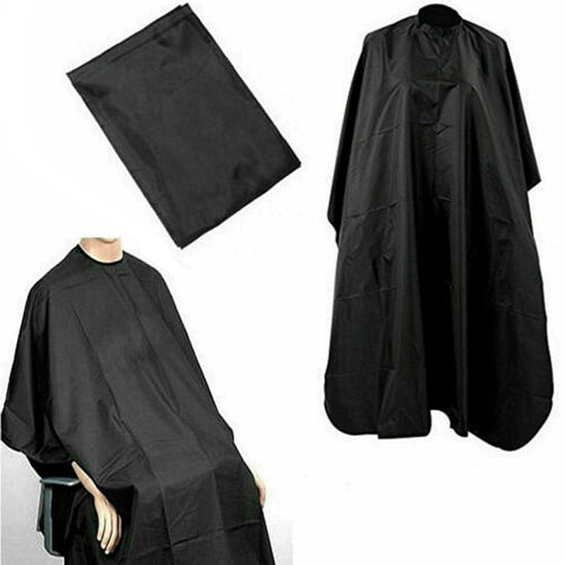 145*100cm Hairdressing Cape 3Sizes Hairs Capes Waterproof Haircut Hairdressing Barber Cloth Solid Black Apron Full Size Cover