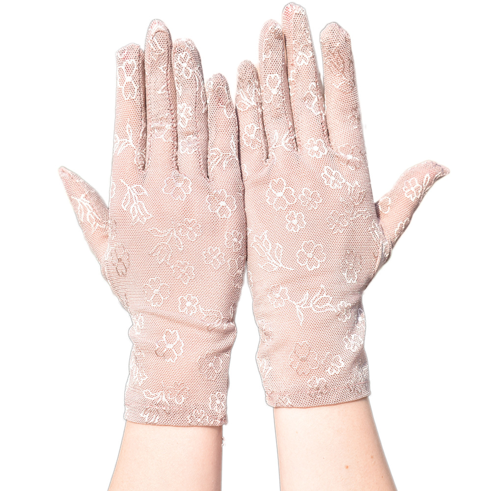 Negro gris Rosa Beige señoras guantes de encaje elegantes guantes cortos de cortesía guantes de verano para la boda cenas de ST385