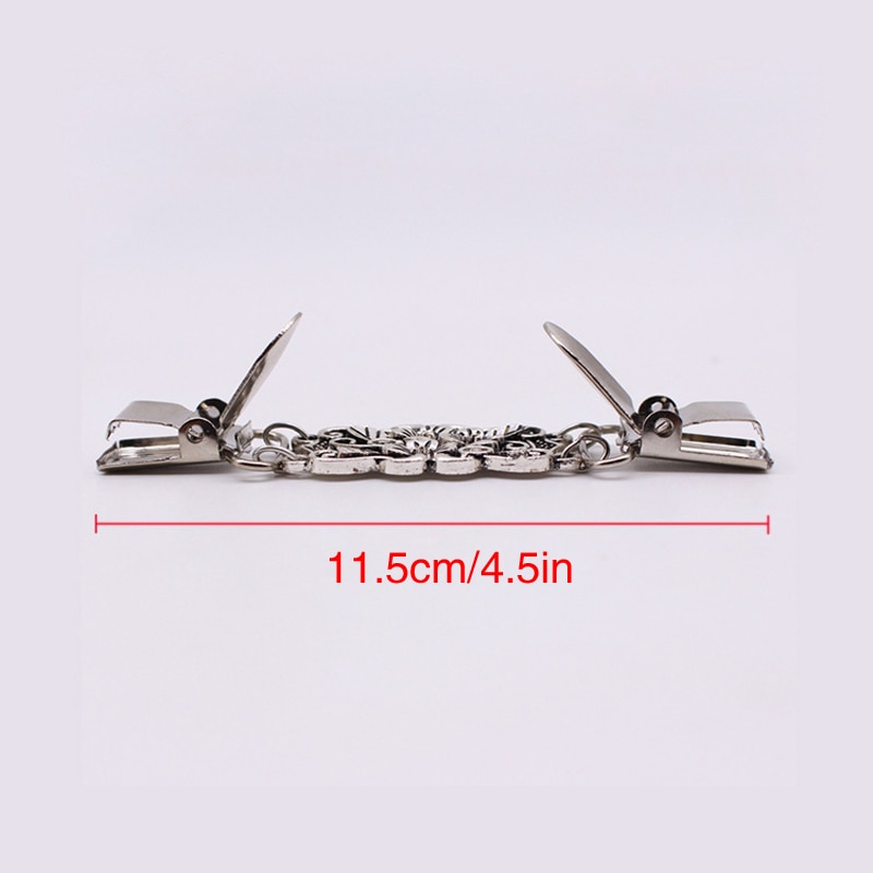 retro-versilberung, entenschnabelschnalle, kleidungsdekorkette, Strickjacke-Clip, zur Seite fahren-Clip, blusenclip, kleidungsdekoration, brosche, anstecknadeln