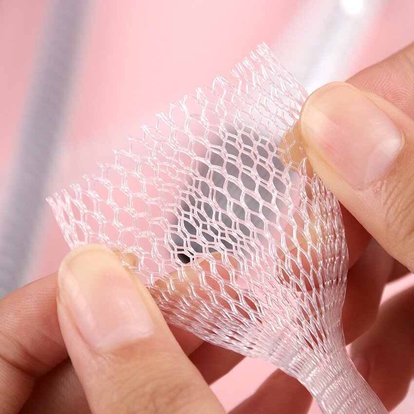 20 Stuks Make-Up Kwasten Mesh Protectors Cover Schoonheid Elastische Mesh Protector Make-Up Cosmetica Borstel Pen Cover
